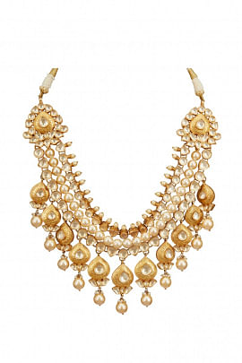 Silver maharani necklace