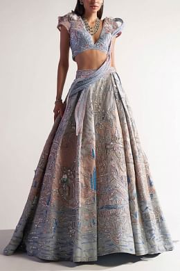 Sulakshana monga lehenga price deals