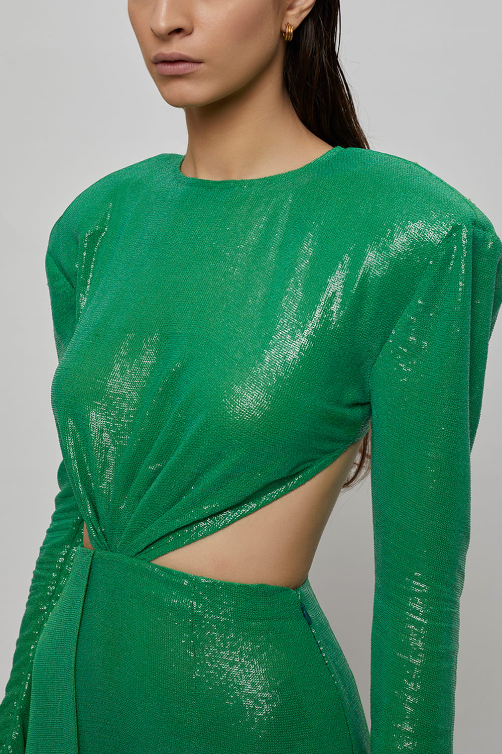 green emerald velvet dress Jasmine