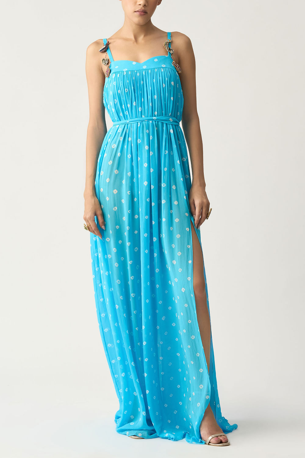 Bandhani maxi dress cheap