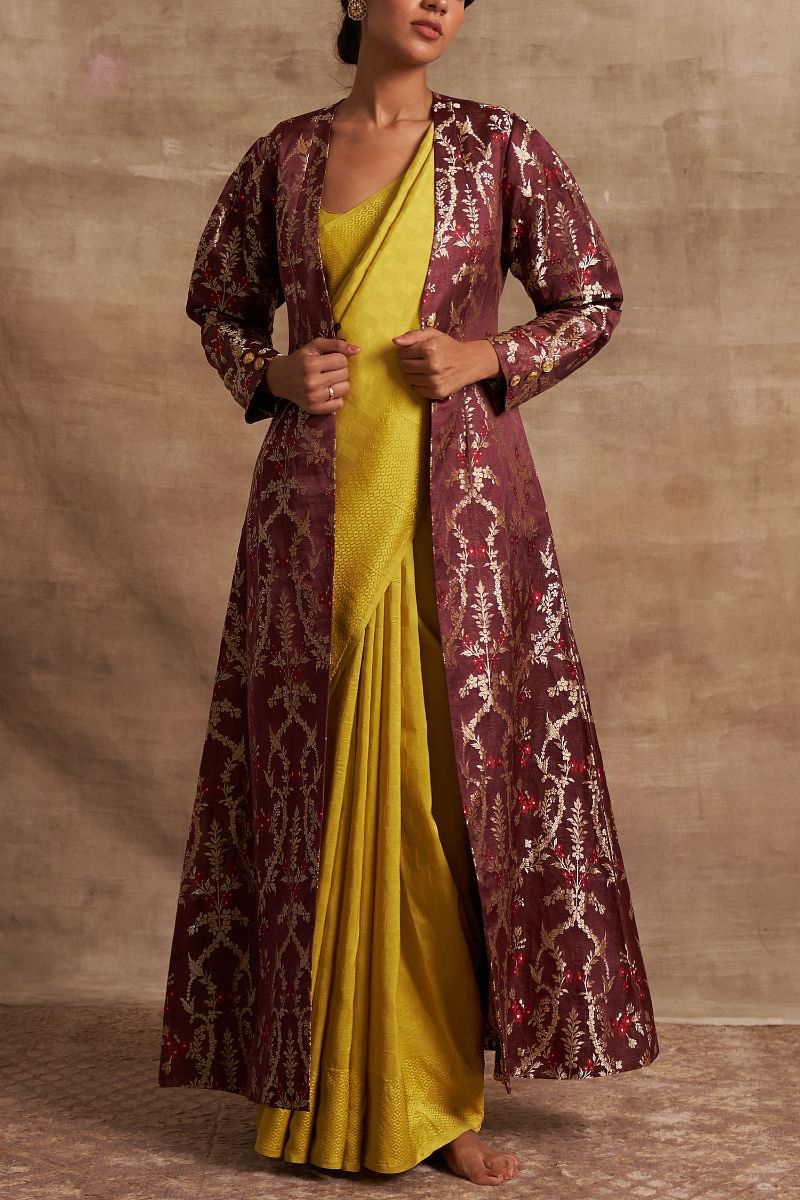 Brocade long jacket hot sale