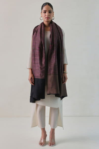 Black pashmina shawl