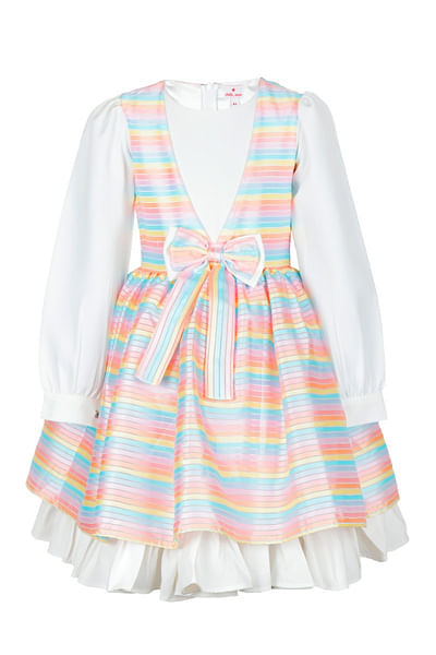 Multicolour striped dress