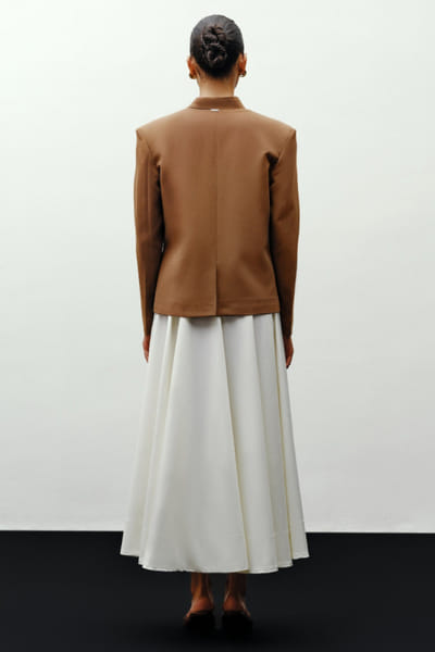 431-88 by Shweta kapur Brown feather detailed jacket 431JUL26D150501