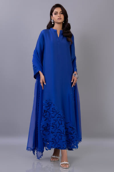 Zainab Chottani Blue embroidered kurta set ZAINAPR26D142577