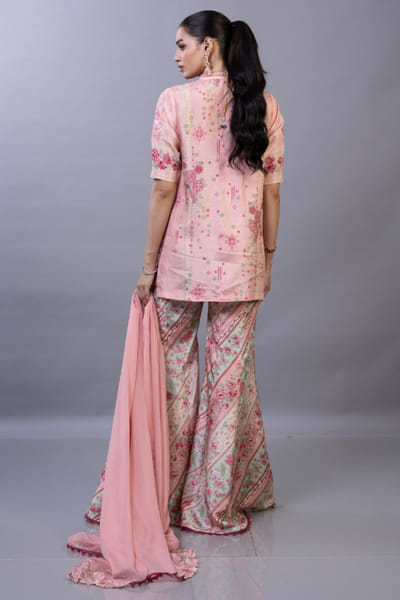 Zainab Chottani Pink printed short kurta set ZAINAPR26D142590