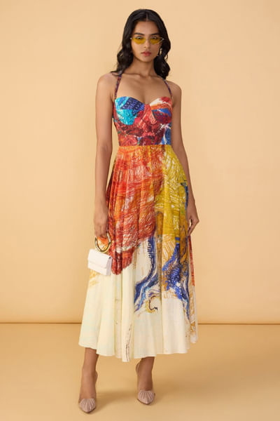 Multicolour print dress