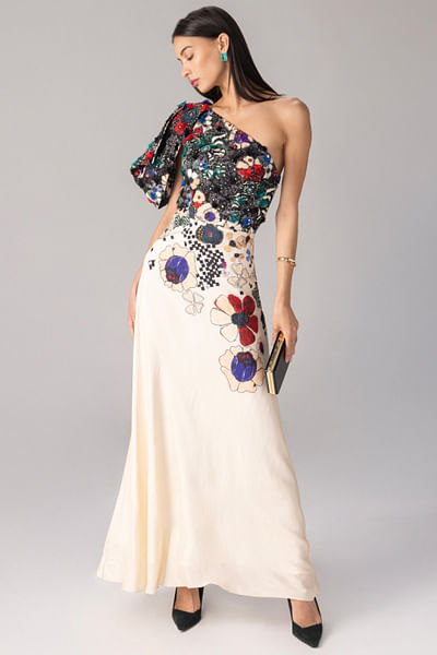 Multicolour floral print dress