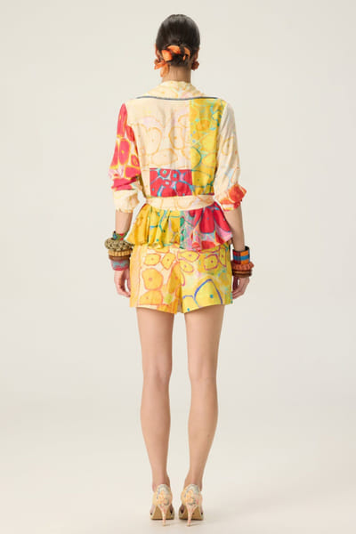 Saaksha & Kinni Multicoloured floral print co-ord set SAAKAUG26D252514