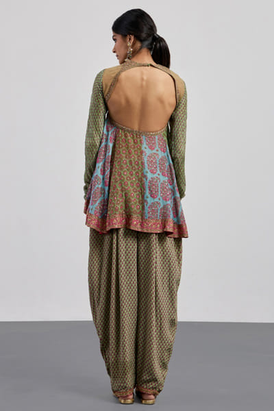 Ri Ritu Kumar Multicolor printed embroidered kurta set RIRIAUG26D251844