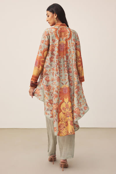 Ritu Kumar Multicoloured floral print kurti and pant set RITUJUN26D347290