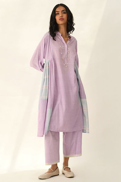 Mauve elasticated pants