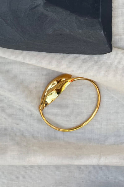 Gold statement bracelet