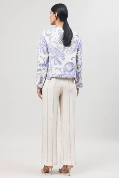 Sue Mue Off-white paisley printed co-ord set SUEMAPR26D143080