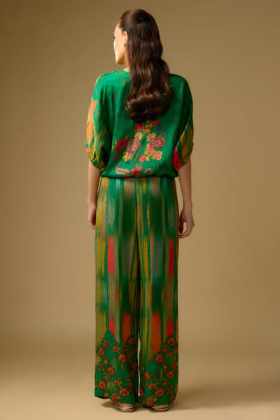 Shraddha Rambhia Bottle floral print top and palazzo set SHRAMAY26D244854