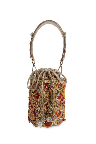 5 Elements by Radhika Gupta Multicolour embellished potli bag 5ELEJUN26D148335
