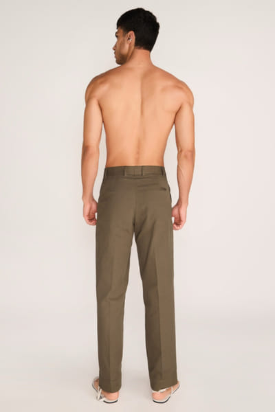 Rosani Olive pleated cotton trousers ROSAAUG26D152360