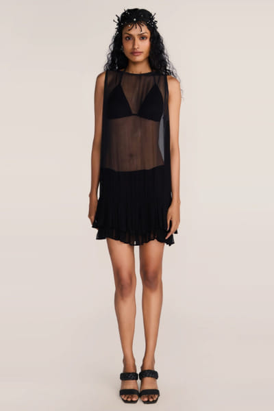 Rosani Black frill dress ROSAAUG26D151632