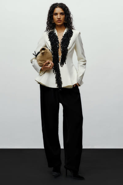 Black straight pants