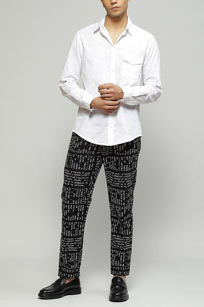 White cotton shirt