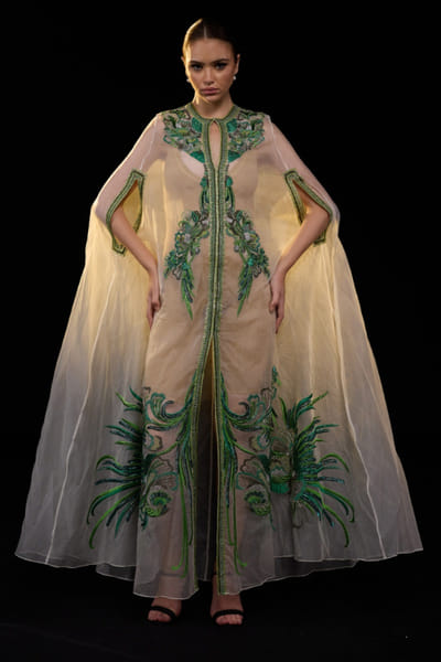 Off-white embroidered dress