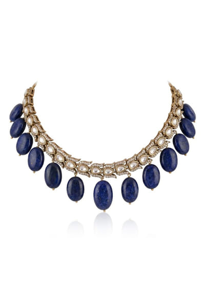 Joules by Radhika Deep blue stone drop choker JOULAUG26D151513