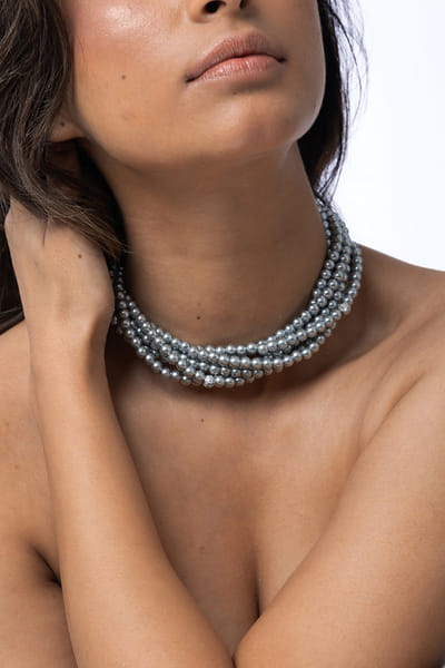 Joules by Radhika Grey pearl embellished necklace JOUFEB26D539082