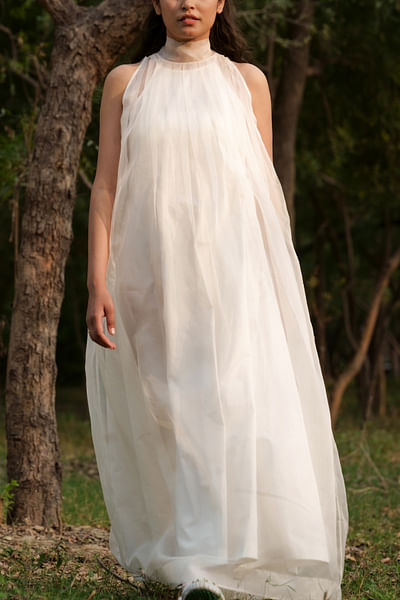 White organza dress