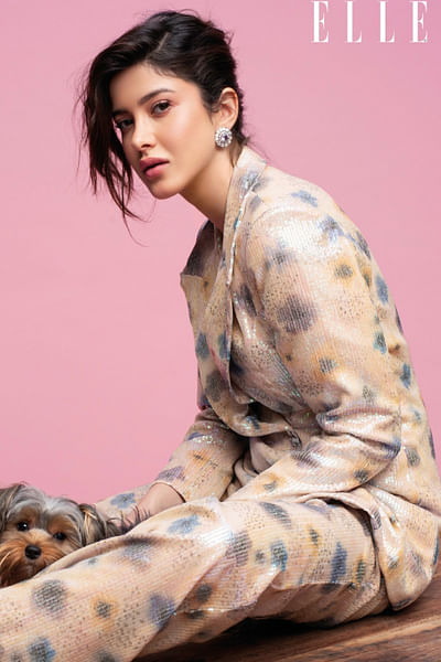 Ivory spotted print co-ords