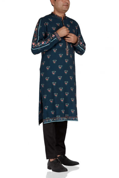 Ankit V Kapoor Floral printed kurta set AKVKAVKPNAMBI