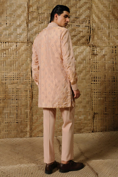 Amaare Pink gota embroidered kurta set AMAAAUG26D152832
