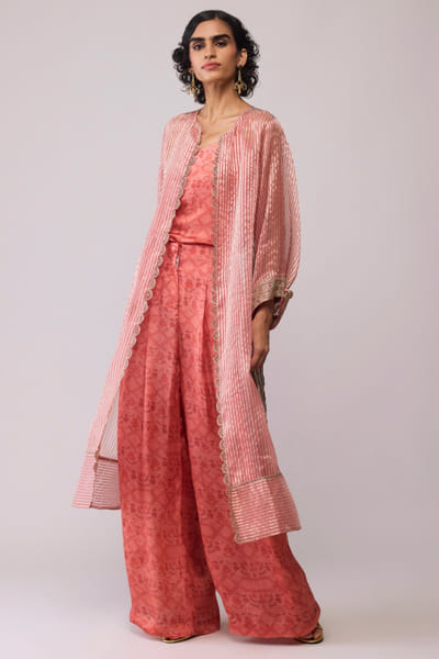 Red striped tissue jacket