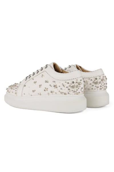 Anaar White diamond embellised sneakers ANAAJUN26D146881