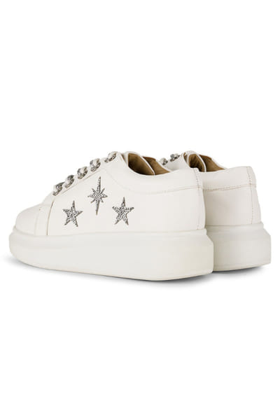 Anaar White diamond embellished star sneakers ANAAJUN26D146884