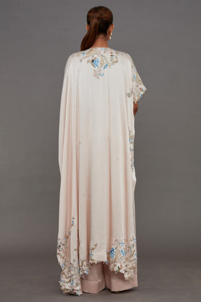 Anamika Khanna Blush pink embroidered kaftan kurta set ANAAPR26D142021