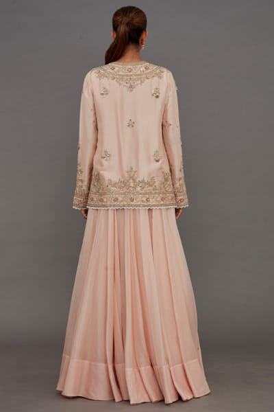 Anamika Khanna Pink embroidered lehenga set ANAAPR26D142022
