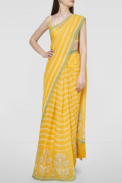 Yellow Meera sari