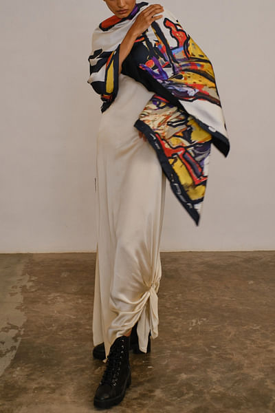 Printed twill shawl