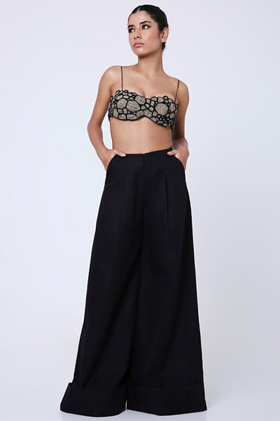 Noir beaded top