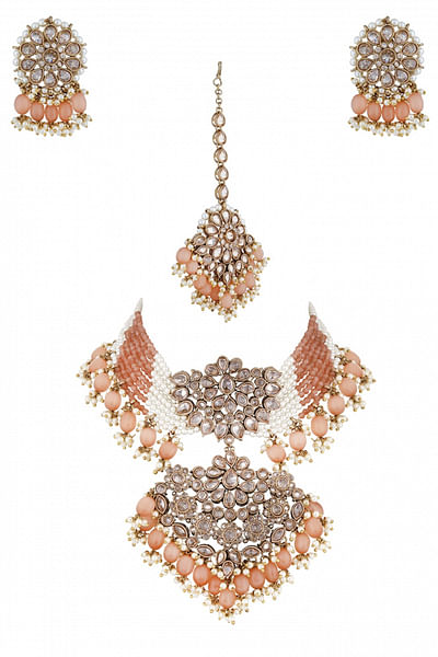 Cubic zirconia necklace set
