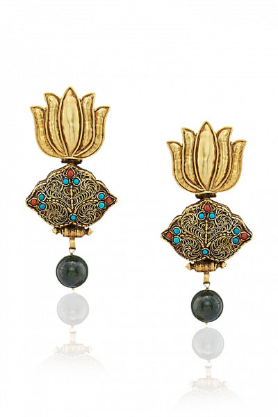Lotus glamour earrings