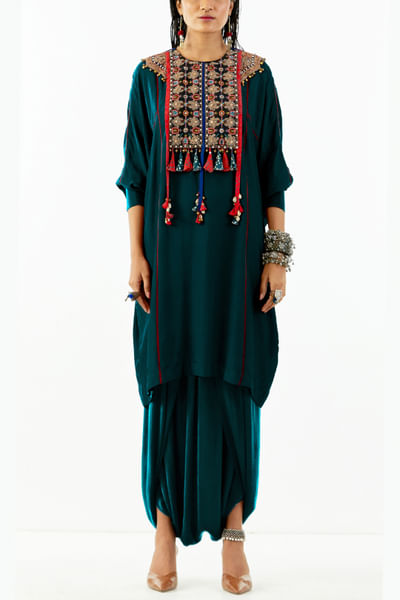 Embroidered tunic and trousers