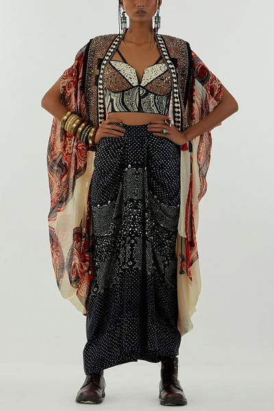 Embroidered jacket set