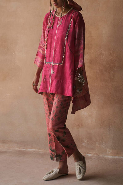 Floral printed kurta set