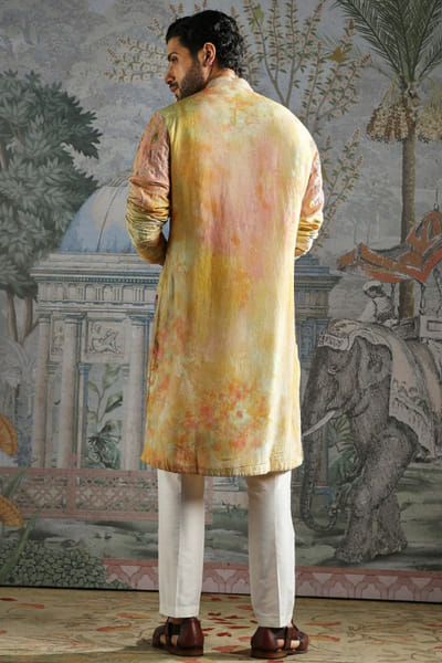 Asuka Couture Multicolour floral print embellished kurta set ASUKMAY26D245021