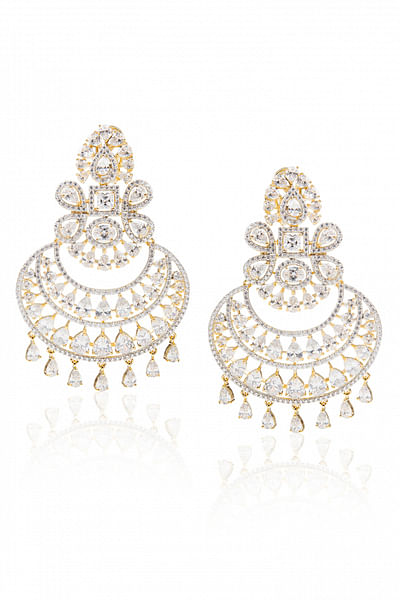Diamonte chandelier earrings