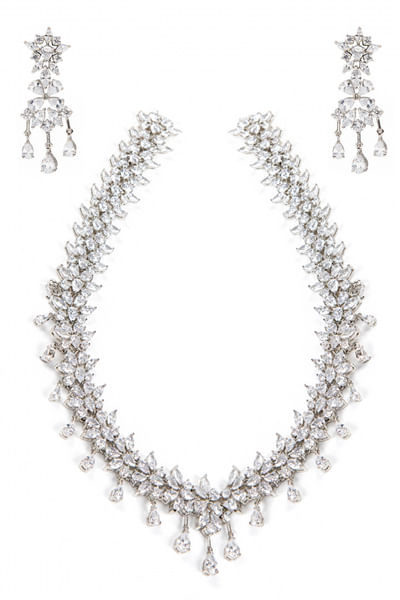 Diamonte necklace set