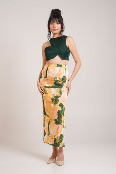 Advait Multicolour printed skirt set ADVNOV25D139177
