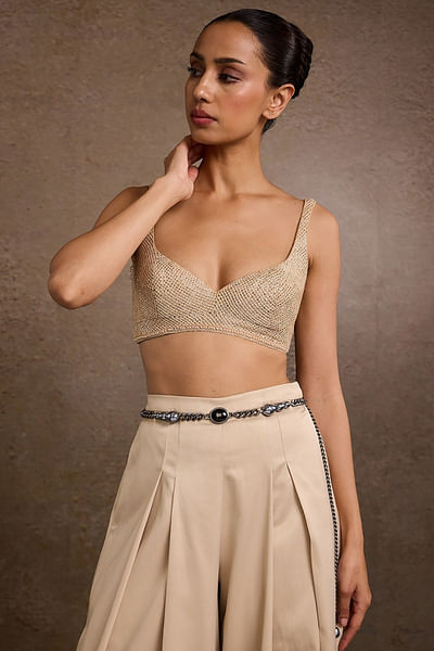 Midnight onyx enamel chain belt