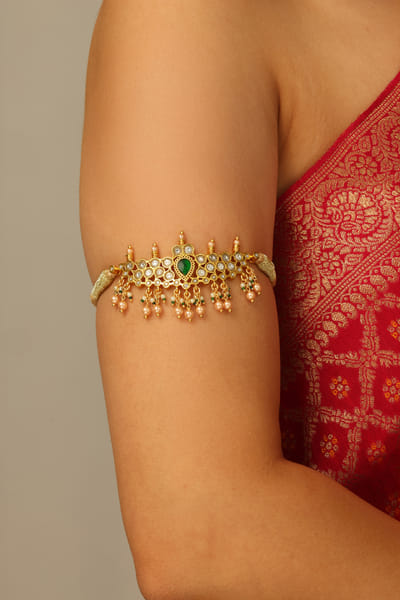 Joules by Radhika Gold-plated embellished armlet JOULAUG26D453126